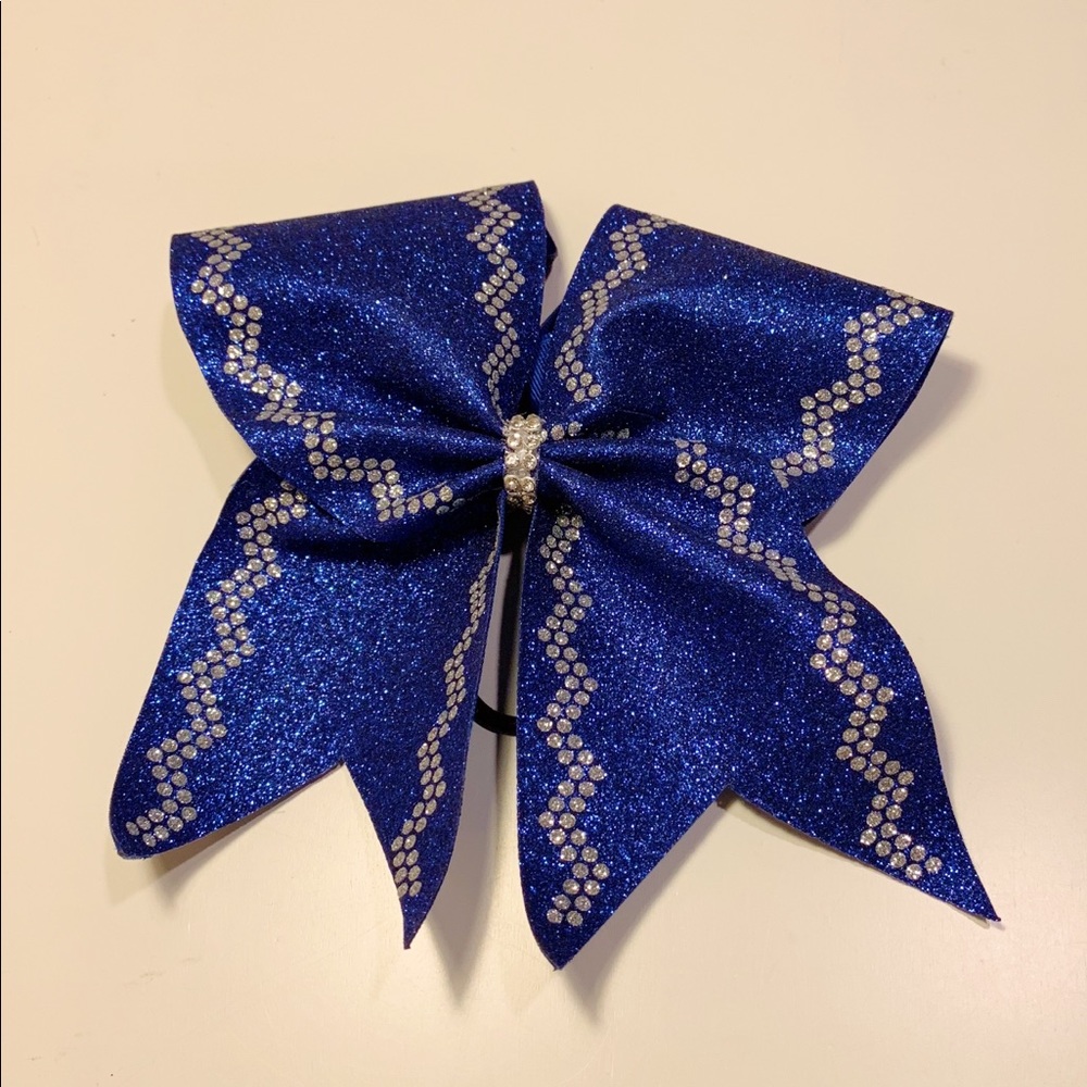 Royal Blue Glitter Cheer Bow 🌺WE TAKE OFFERS🌺